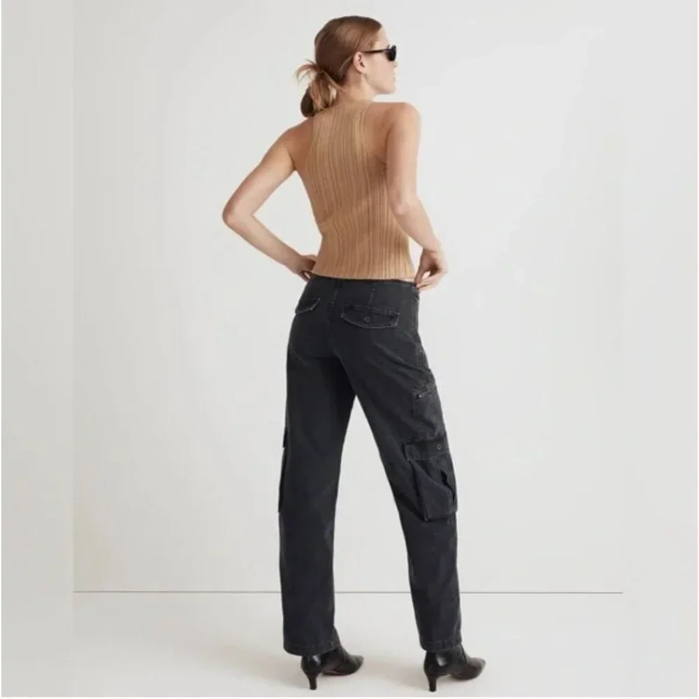 Madewell Low Slung Baggy Cargo Jeans 27 Winsom Wash Y2K Cool Grunge Alt Emo - Picture 9 of 13